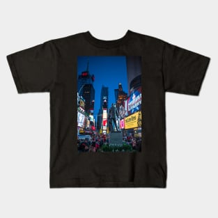 Times Square NY Overlooking the Square Kids T-Shirt